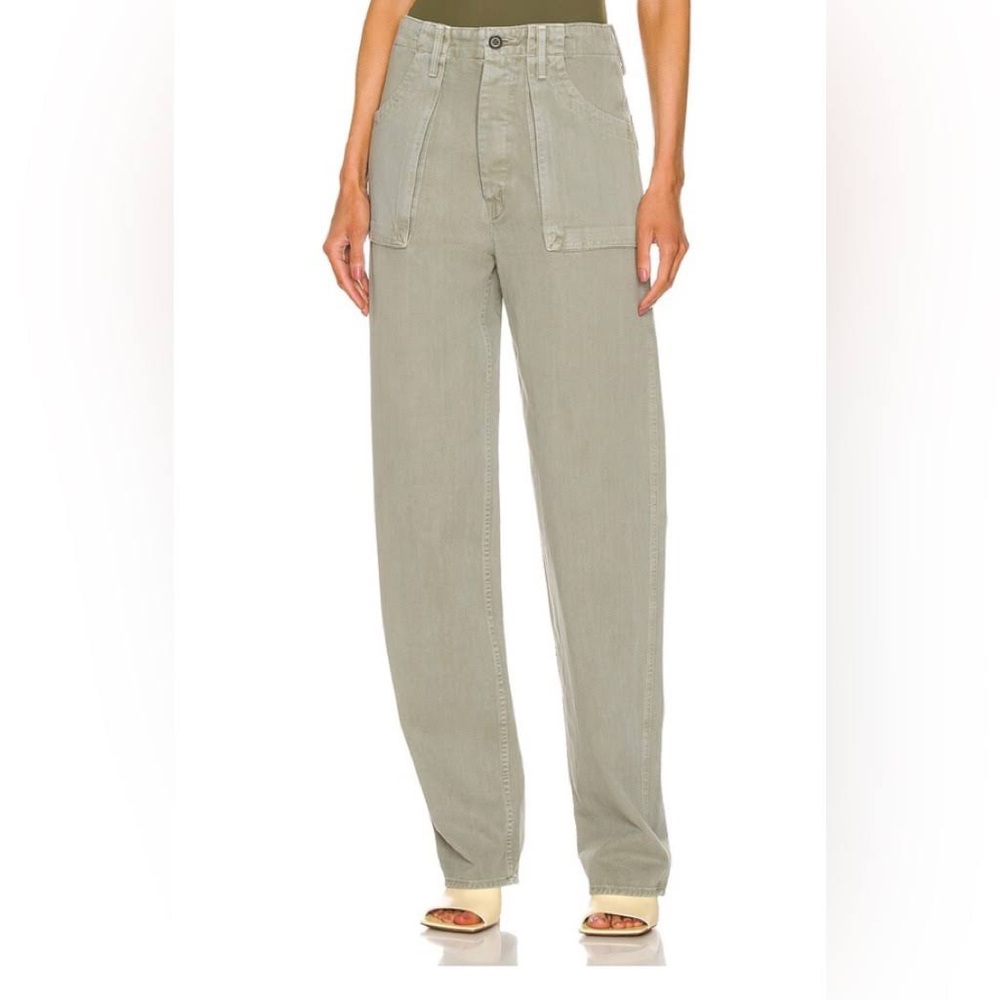 Mother denim green cargo size 26